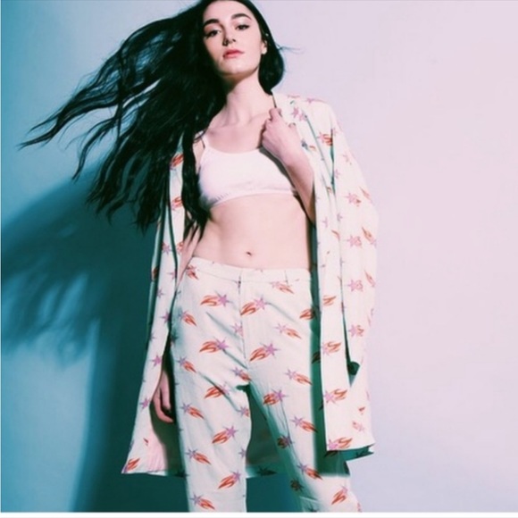 Hayley Elsaesser Canadian Psychedelic  Bowie Shooting Star Y2K Blazer J… - Picture 10 of 10